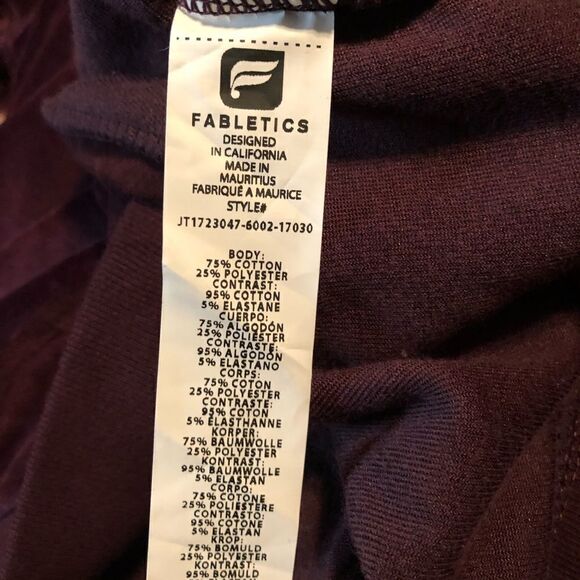 NWT! Fabletics Britt pullover. 1/4 zip & velour. - Picture 5 of 14